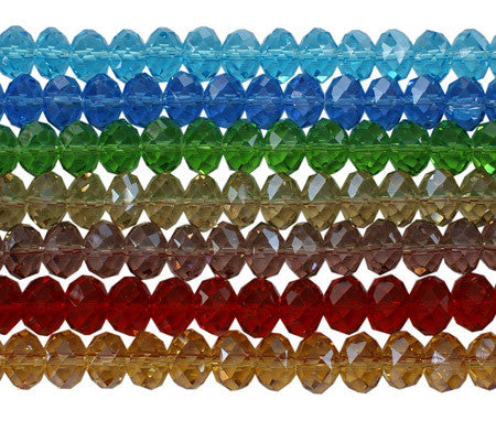 10mm Glass Abacus Beads