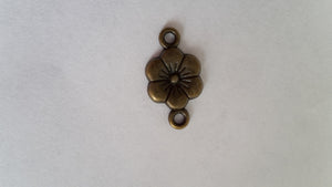 Antique Bronze Flower Link