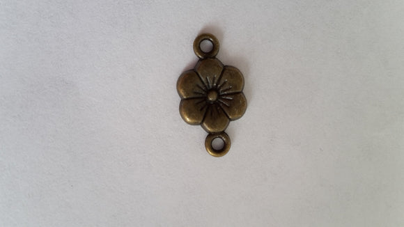 Antique Bronze Flower Link