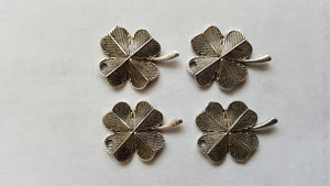 Antique Silver Shamrock / Clover Charms