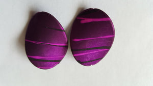 Acrylic Twisted Oval Beads