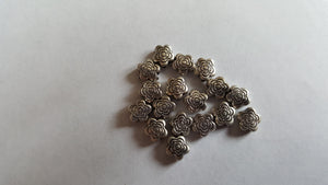 Antique Silver Flower Spacer Beads