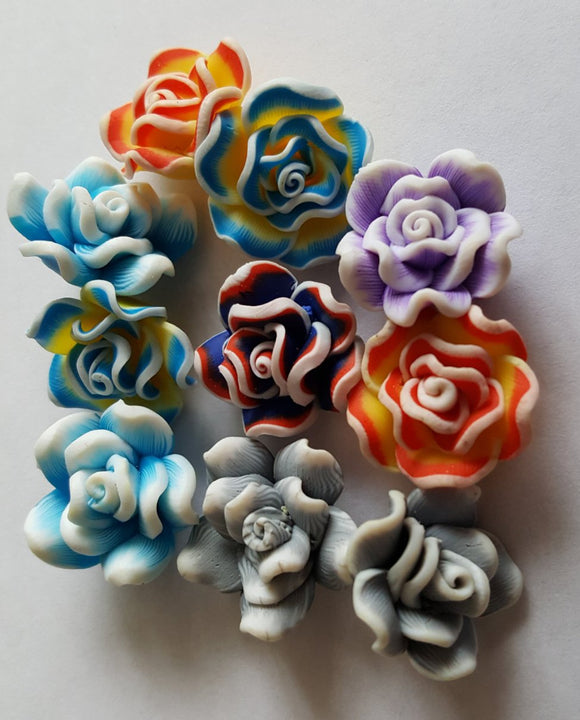 Polymer Clay Flowers 20mm