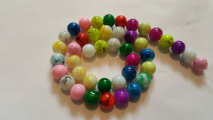 Glass Spray Painted Beads