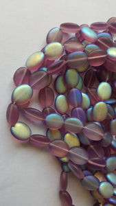 Czech Glass Beads - Matt Amethyst 12mm