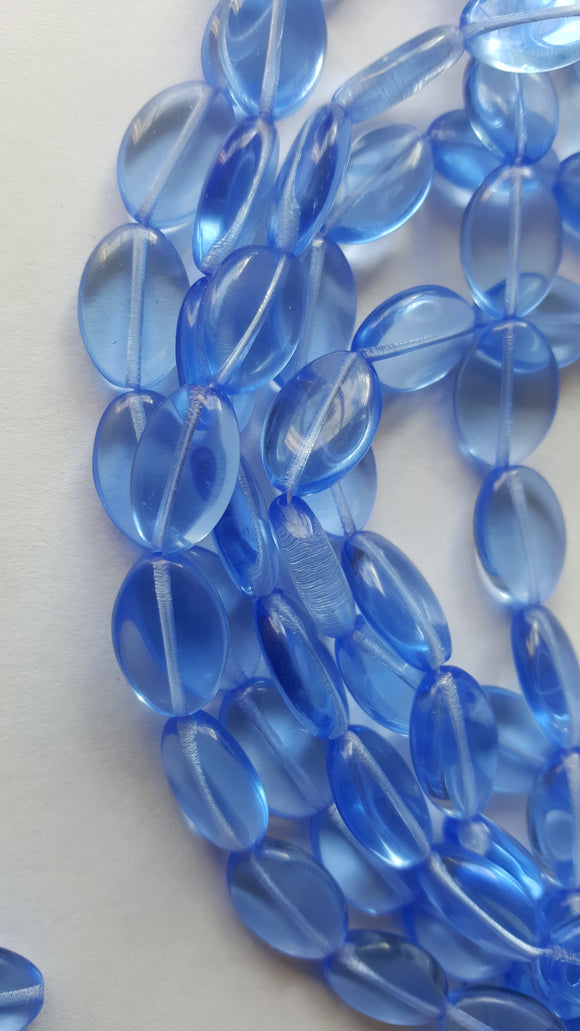 Czech Glass Beads - Light Sapphire 16mm
