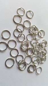 8mm Silver Coloured Jump Rings