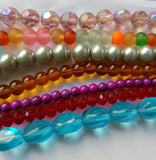 10 Strands of Glass Beads