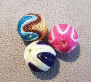 Cotton Covered Beads