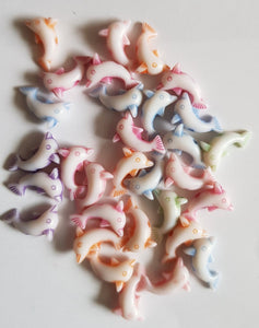 Acrylic Dolphin Beads