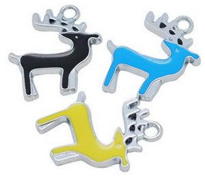 Coloured Reindeer Charms