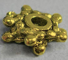 Antique Gold Snowflake Spacers