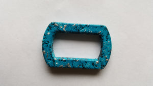 Acrylic Rectangular Donut Beads
