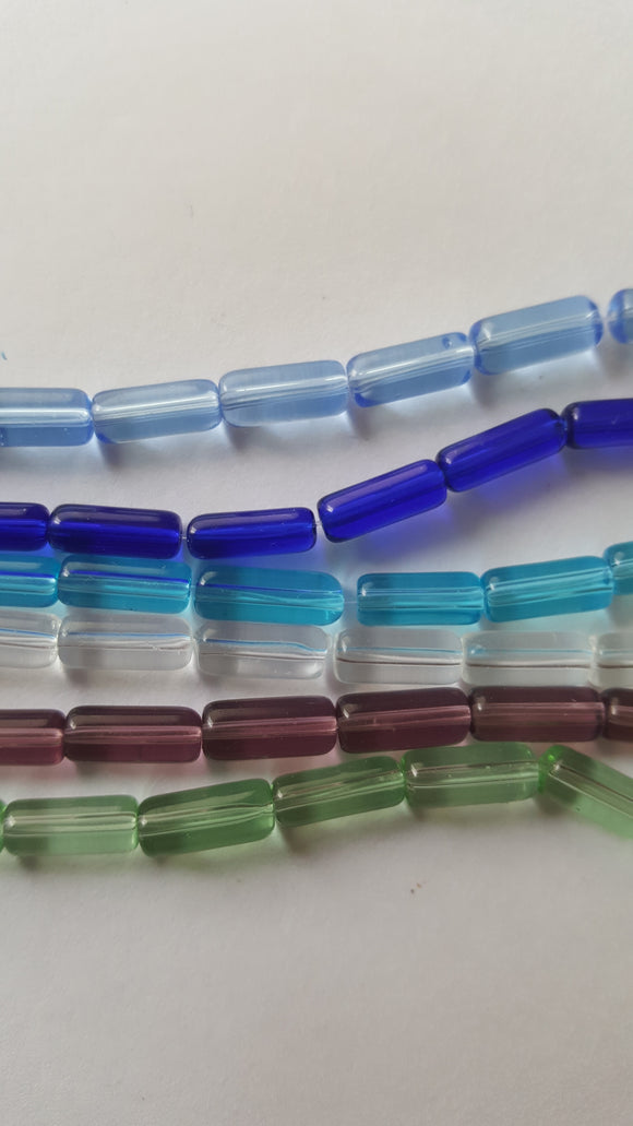 Glass Tube Beads