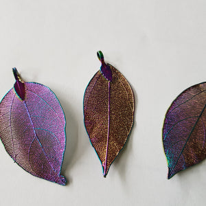 Elecroplated Leaf Pendant
