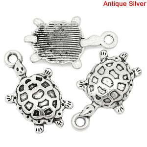 Antique Silver Tortoise Charms