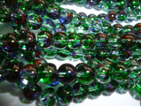 Spray Painted Glass Beads