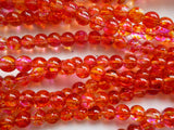 Spray Painted Glass Beads