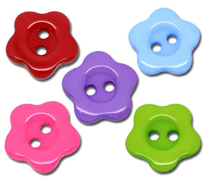 16mm resin flower button/beads