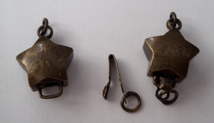 Antique Bronze Star Box Clasps
