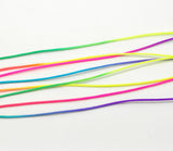 Multi-coloured nylon cord.