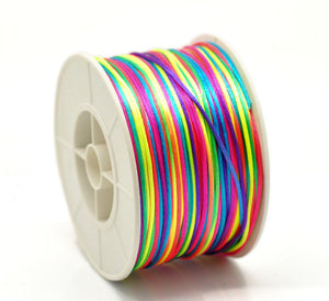 Multi-coloured nylon cord.